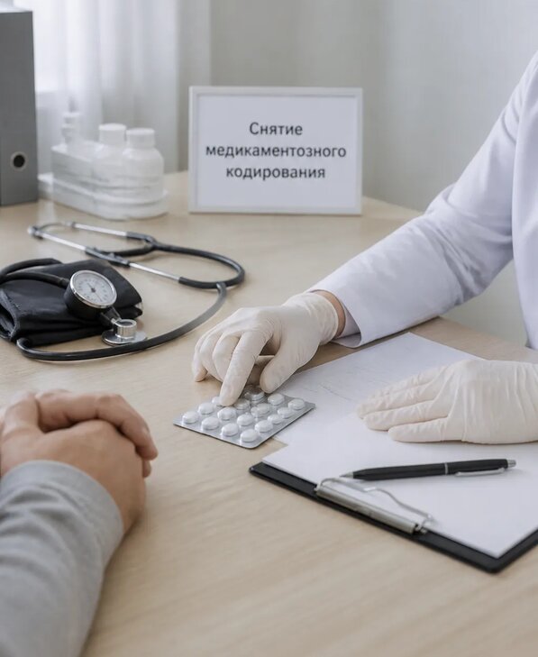 Снятие медикаментозного кодирования в Волжском от 5065 р. | Медзона